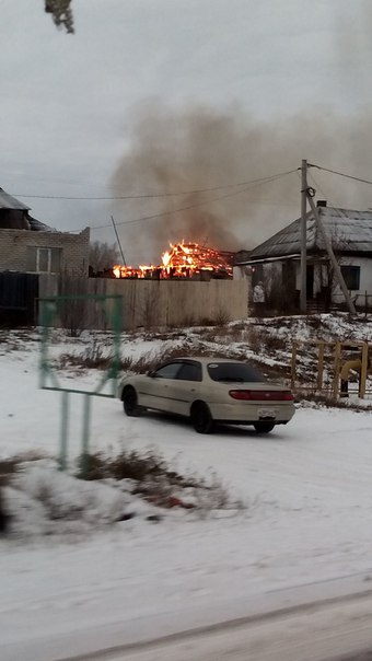 Пожар произошел в Барнауле