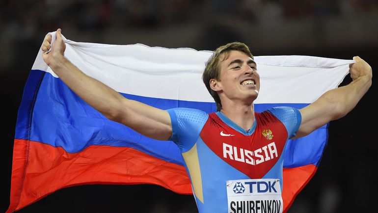 Чемпион мира-2015 в беге на 110 метров с барьерами Сергей ШУБЕНКОВ. Фото REUTERS